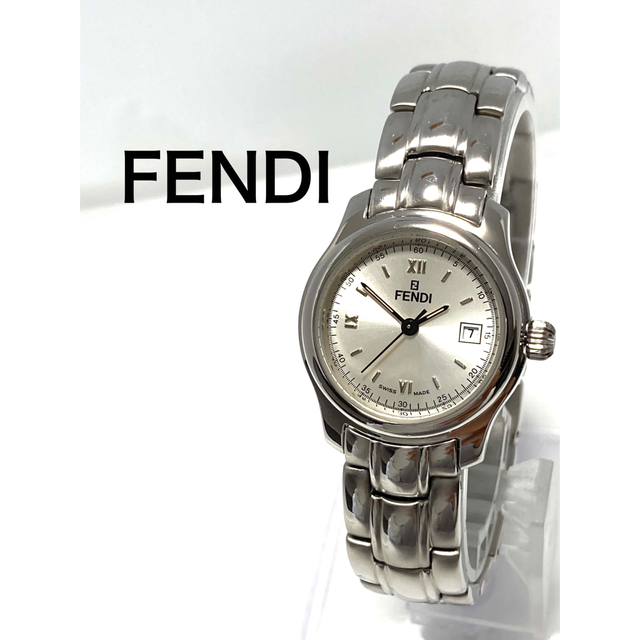 極美品！　FENDI フェンディ　電池新品　レディース腕時計　デイト付き | フリマアプリ ラクマ