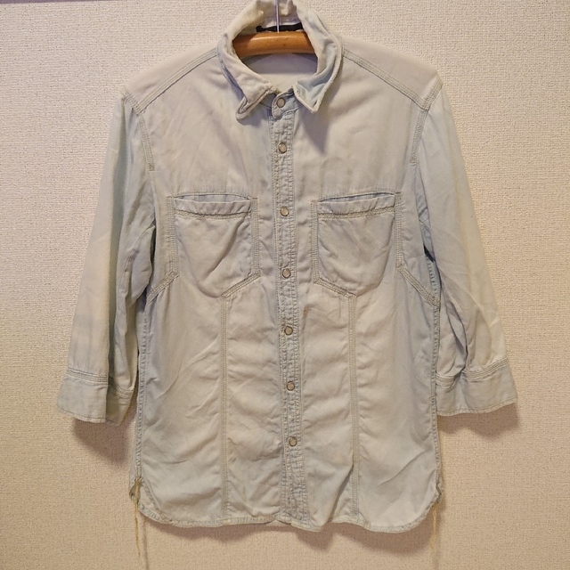 デニムシャツ 古着 メンズのトップス(Tシャツ/カットソー(七分/長袖))の商品写真