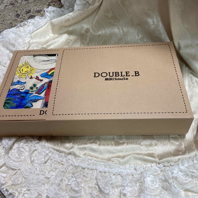 DOUBLE.B(ダブルビー)の🐇新品🐇ミキハウス　ダブルビー🐇ショートオール＆スタイ＆タオルセット キッズ/ベビー/マタニティのベビー服(~85cm)(その他)の商品写真