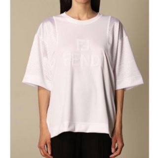 フェンディ(FENDI)のフェンディ　メッシュトップス(Tシャツ(半袖/袖なし))