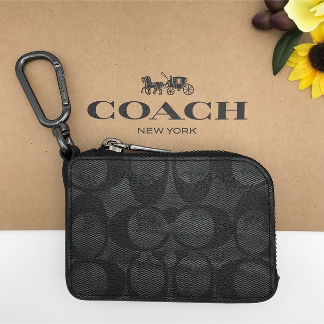 COACH - COACH ☆大人気☆ Lジップ キーケース シグネチャー