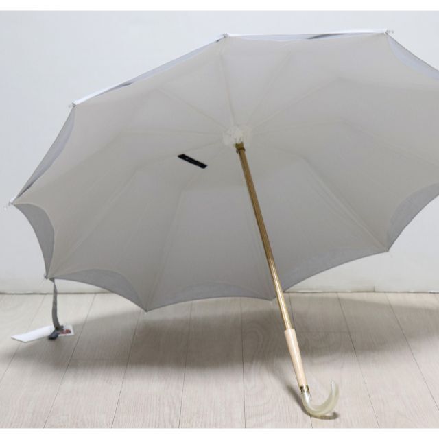 TSUKISOU長傘高級綿100％生成り二層張り中骨隠しUV 日傘 日本製