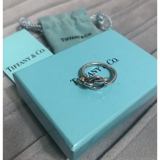 ティファニー(Tiffany & Co.)のティファニーラブノットリング・シルバー925(750)K18(リング(指輪))