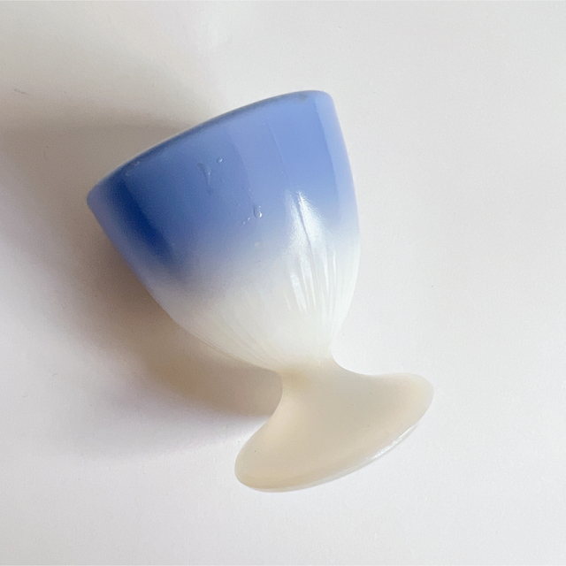 マクベスエバンス エッグカップ エッグスタンド ミルクガラス ヴィンテージ レア エンタメ/ホビーの美術品/アンティーク(その他)の商品写真
