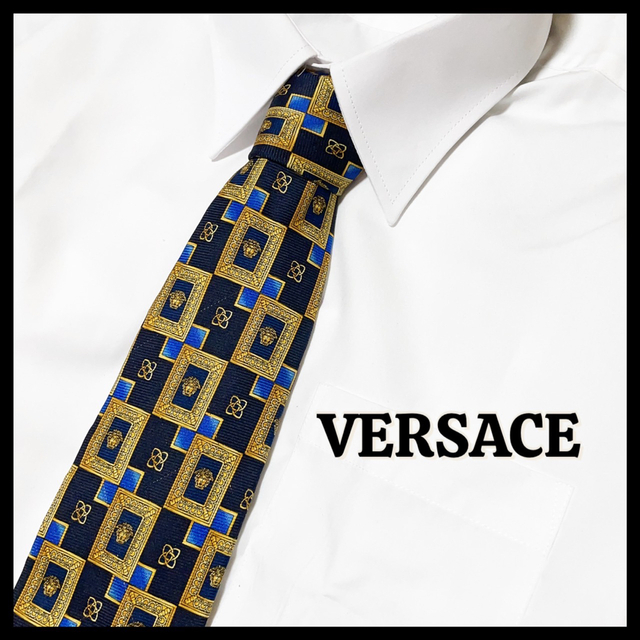 ✨美品✨ VERSACE ヴェルサーチネクタイ シルク100% ビジネス 人気