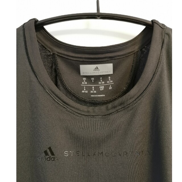 adidas by Stella McCartney(アディダスバイステラマッカートニー)のステラマッカートニー　半袖Tシャ OT ブラック黒 レディースのトップス(Tシャツ(半袖/袖なし))の商品写真