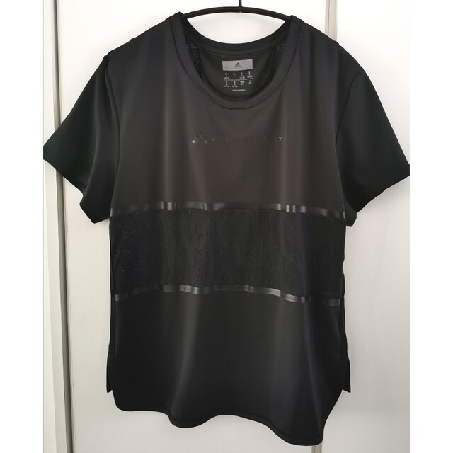 adidas by Stella McCartney(アディダスバイステラマッカートニー)のステラマッカートニー　半袖Tシャ OT ブラック黒 レディースのトップス(Tシャツ(半袖/袖なし))の商品写真