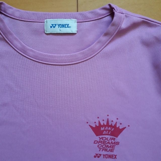 YONEX(ヨネックス)の半袖Tシャツ　YONEX　ピンク紫 スポーツ/アウトドアのスポーツ/アウトドア その他(バドミントン)の商品写真