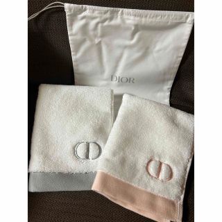 ディオール(Dior)のディオール オリジナル ミニ ハンドタオル・巾着セット(タオル/バス用品)