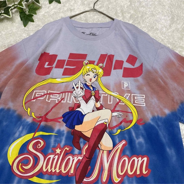 Tシャツ　セーラームーン　デカロゴ　　激レア　タイダイ柄　希少　アニメ