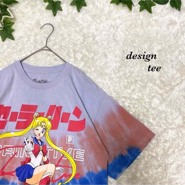 Tシャツ　セーラームーン　デカロゴ　　激レア　タイダイ柄　希少　アニメ