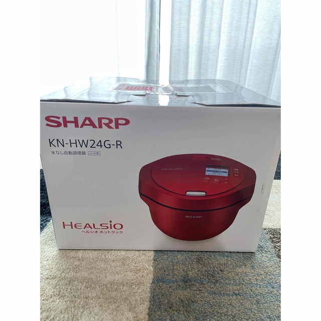 SHARP - 新品未使用品 シャープ ヘルシオ ホットクック KN-HW24G-R 2.4 ...