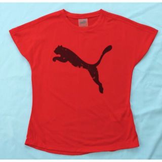 プーマ(PUMA)のPUMAプーマ 半袖シャツ Sサイズ レッド(Tシャツ(半袖/袖なし))