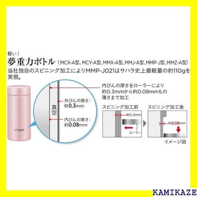 ☆ タイガー魔法瓶 TIGER マグボトル アザーブルー J031AA 294 2