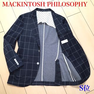 マッキントッシュフィロソフィー(MACKINTOSH PHILOSOPHY)の極美品★マッキントッシュ トロッター ジャケット COOLMAX 紺 A635(テーラードジャケット)