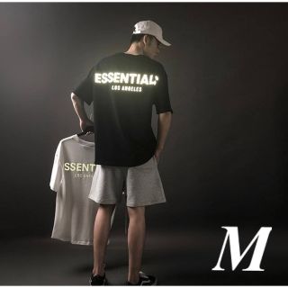 エッセンシャル(Essential)のエッセンシャルズ　FOG ESSENTIALS 半袖Tシャツ ブラック M 人気(Tシャツ/カットソー(半袖/袖なし))