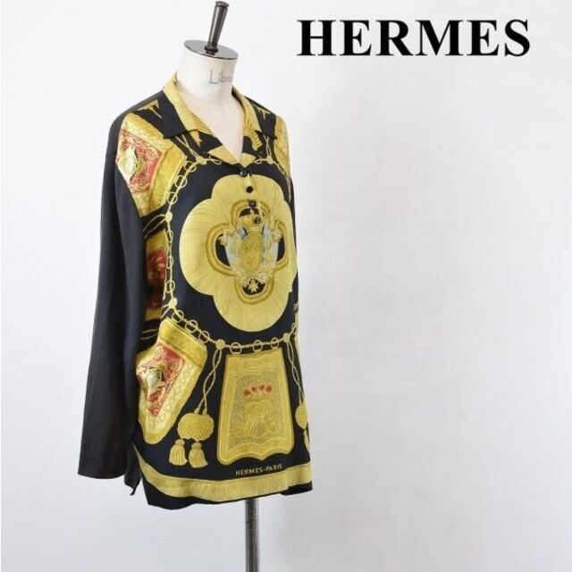 Hermes - SL AN0015 イタリア製 高級 HERMES エルメス シルク ニットの