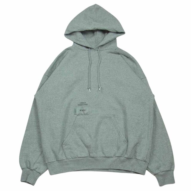 約66cm身幅WTAPS ダブルタップス 22AW CROSS BONES HOODY COTTON クロスボーン パーカー コットン 日本製 グレー系 03