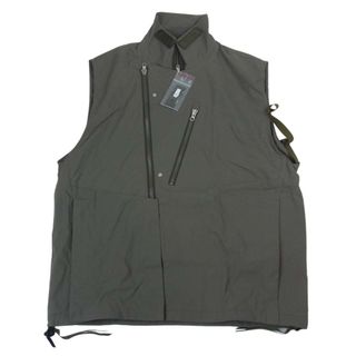 アクロニウム ACRONYM V68-M Nylon Strech Rider Vest ナイロン ストレッチ ライダー ベスト カーキ系 XL【新古品】【未使用】【中古】(ベスト)