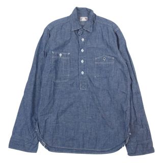 ザリアルマッコイズ(THE REAL McCOY'S)のThe REAL McCOY'S ザリアルマッコイズ Joe McCOY ジョーマッコイ 8HOUR UNION WORK SHIRT ワーク シャツ インディゴブルー系 14【中古】(シャツ)