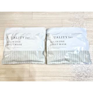 クオリティファースト(QUALITY FIRST)の新品未開封 クオリティーファースト オールインワンシートマスク ホワイト 2個(パック/フェイスマスク)