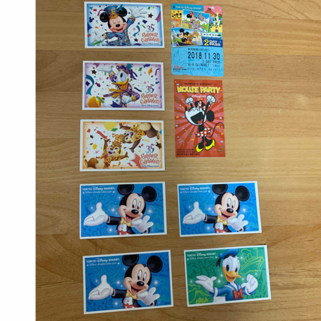 Disney(ディズニー)の［使用済み］東京+香港ディズニー 使用済 チケット チケットの施設利用券(遊園地/テーマパーク)の商品写真