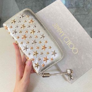 ジミーチュウ(JIMMY CHOO)のラスト１【新品】Jimmy Choo ジミーチュウ 長財布 ラウンドジップ(財布)