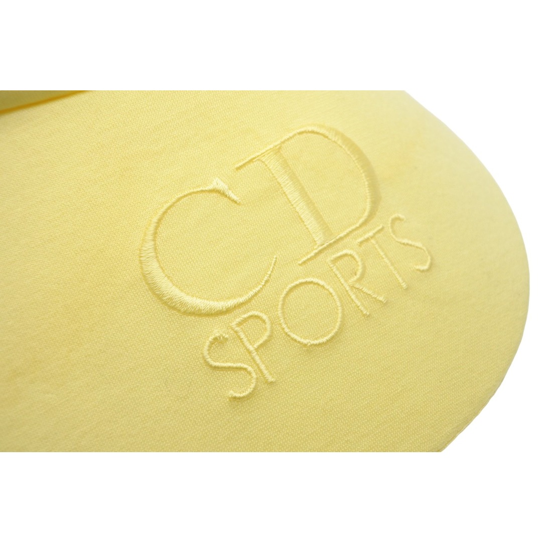 Christian Dior(クリスチャンディオール)のChristian Dior クリスチャンディオール スポーツライン サンバイザー イエロー 3V4202 良品 中古 49326 レディースの帽子(その他)の商品写真