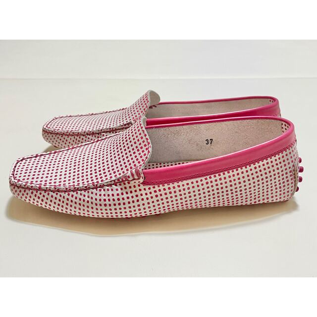 TOD´S ドット柄 ドライビングシューズ ピンク-
