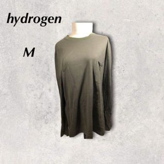 ハイドロゲン(HYDROGEN)のメンズ　ハイドロゲン　カーキ　長袖Tシャツ　M(Tシャツ/カットソー(七分/長袖))