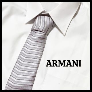 アルマーニ コレツィオーニ(ARMANI COLLEZIONI)の✨美品✨ARMANI アルマーニコレッツォーニネクタイ シルク100% パープル(ネクタイ)