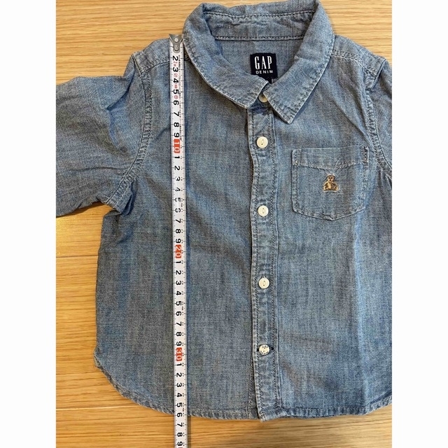 babyGAP(ベビーギャップ)のmow様　baby GAP   Tシャツ　4枚セット　デニムシャツ　90cm キッズ/ベビー/マタニティのキッズ服男の子用(90cm~)(Tシャツ/カットソー)の商品写真