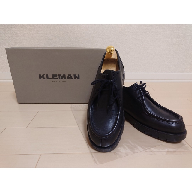 KLEMAN(クレマン)の超美品★KLEMANクレマン　PADRORブラック（25.5〜26cm） メンズの靴/シューズ(スリッポン/モカシン)の商品写真