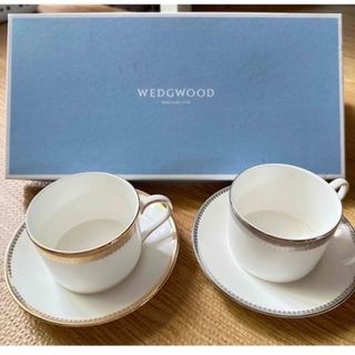 ウェッジウッド(WEDGWOOD)のWEDGWOOD vera wang プラチナセット カップ＆ソーサー(食器)