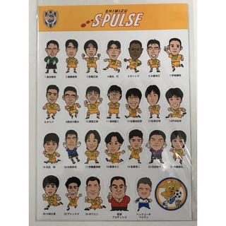 清水エスパルス 似顔絵ステッカー 1997年シーズン(記念品/関連グッズ)