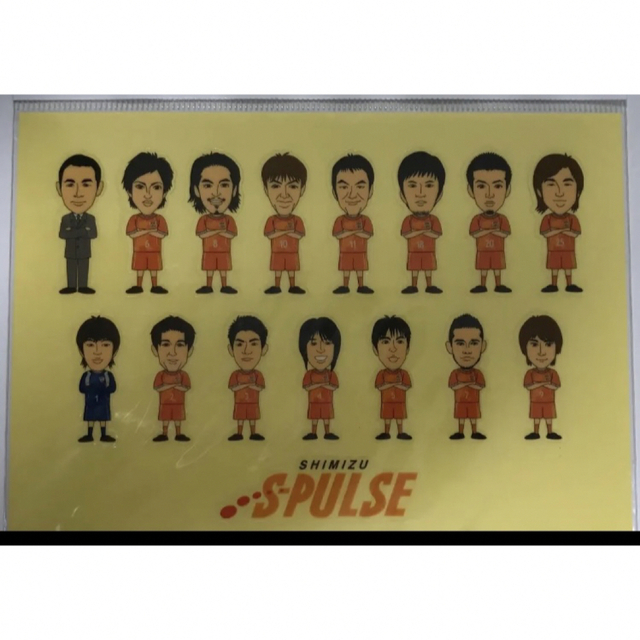 清水エスパルス 似顔絵ステッカー 2005年シーズン スポーツ/アウトドアのサッカー/フットサル(記念品/関連グッズ)の商品写真