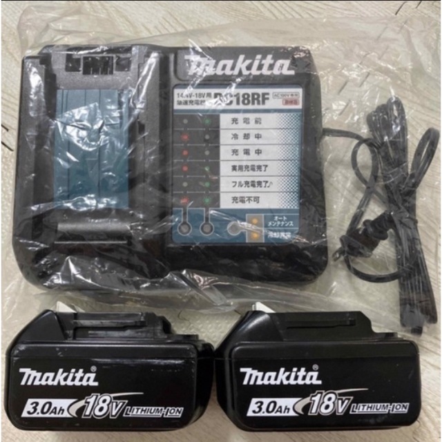 マキタMakita マキタ 純正 急速充電器 バッテリー 18V 3.0Ah 2個