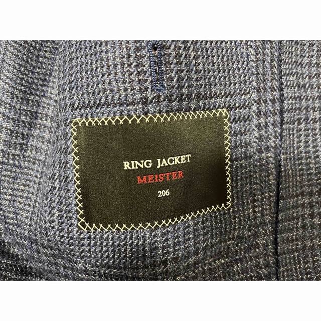 BEAMS(ビームス)の未使用 袖詰め有りRINGJACKET サイズ44 ネイビー マイスター206 メンズのジャケット/アウター(テーラードジャケット)の商品写真