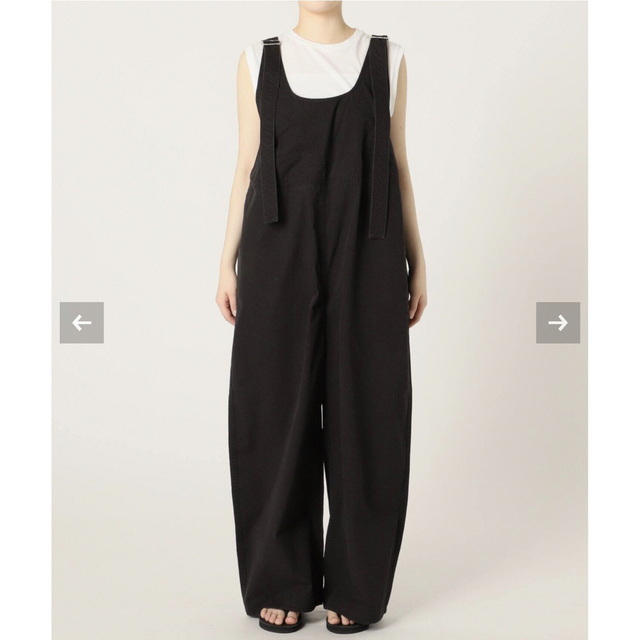 FRAMeWORK コンパクトウェザーサロペットブラック38☆新品 FRAMeWORK コンパクトウェザーサロペットブラック38☆新品