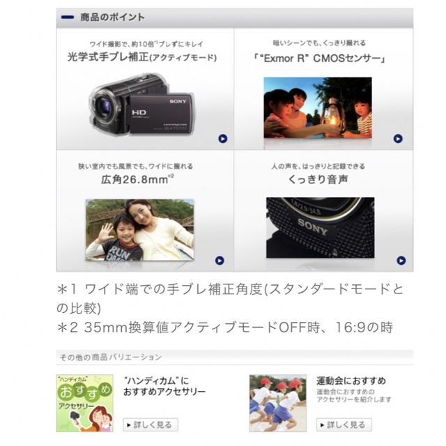 SONY SONY HDR-CX590V HD シャンパンシルバー 箱,説明書等付きの通販 by PAN's shop｜ソニーならラクマ