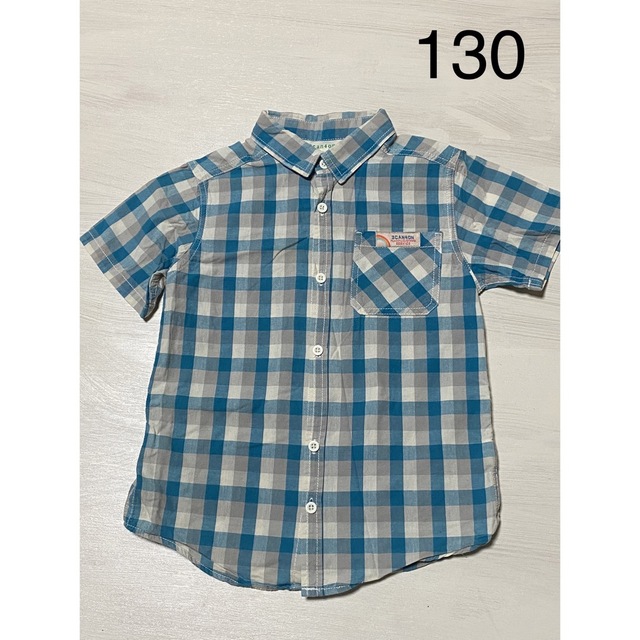 3can4on(サンカンシオン)の半袖シャツ　130 3can4on キッズ/ベビー/マタニティのキッズ服男の子用(90cm~)(ブラウス)の商品写真