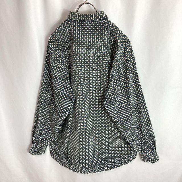 US古着 コーデュロイ チェック 総柄シャツ ネクタイコーデ化石 US古着 コーデュロイ チェック 総柄シャツ ネクタイコーデ化石