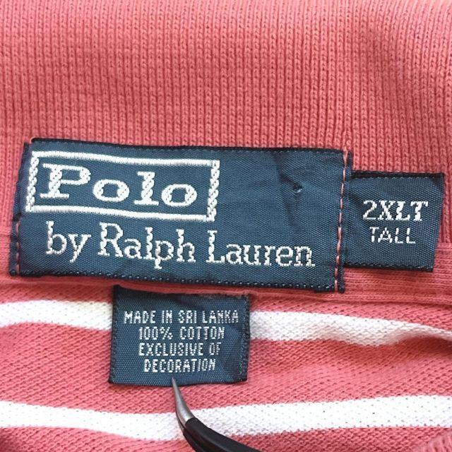 55n ポロラルフローレン 鹿の子 半袖ポロシャツ ポニー刺繍 2XLT