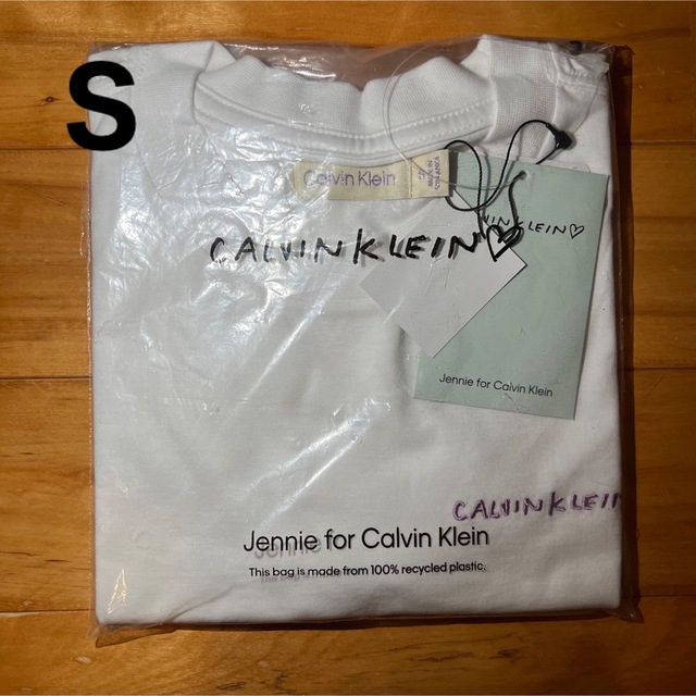 Jennie for calvin klein Tシャツ S ホワイト レディースのトップス(Tシャツ(半袖/袖なし))の商品写真