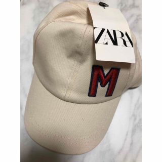 ザラ(ZARA)のZARA イニシャルキャップ　帽子　キャップ　イニシャル　M 新品(キャップ)