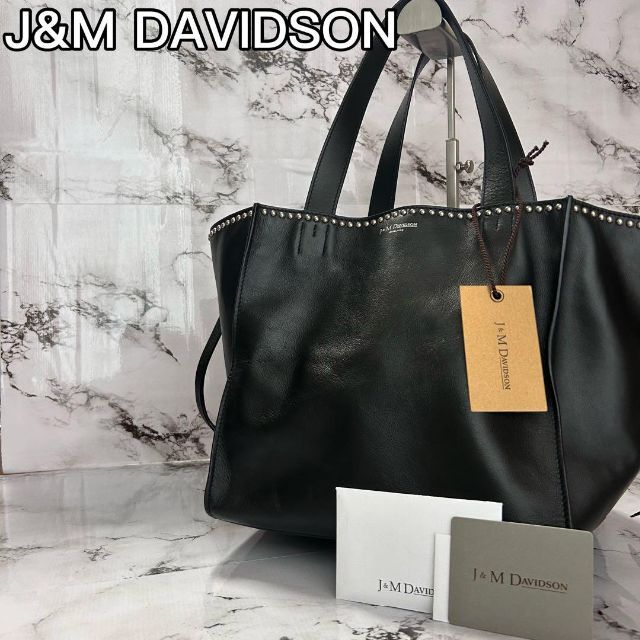 J&M DAVIDSON(ジェイアンドエムデヴィッドソン)のJ&M DAVIDSON BELLE WITH STUDS L 2way レディースのバッグ(トートバッグ)の商品写真