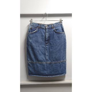 リーバイス(Levi's)のVintage Levi's リメイク デニム スカート ボタン裏刻印573(ひざ丈スカート)