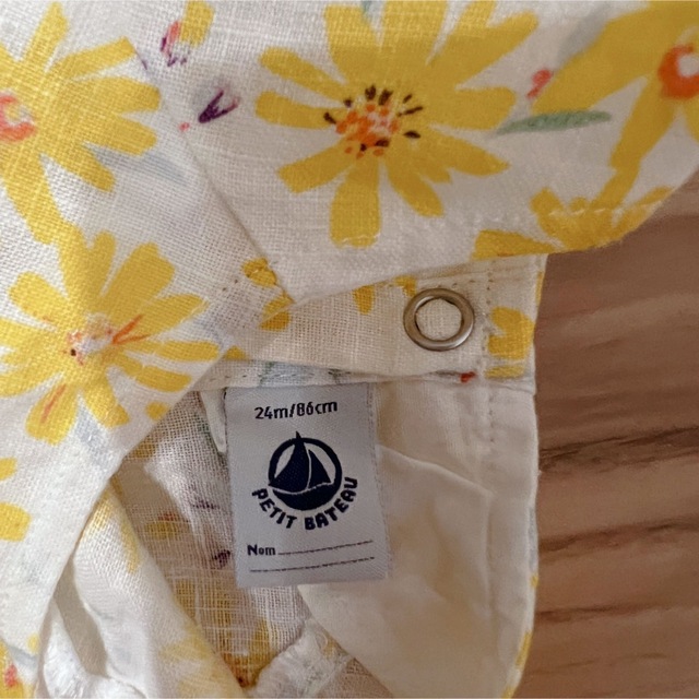 PETIT BATEAU(プチバトー)のプチバトーワンピース　80 90 キッズ/ベビー/マタニティのベビー服(~85cm)(ワンピース)の商品写真