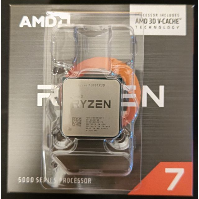 最終値下】AMD CPU Ryzen7 5800X3D 【中古】の通販 by Moroia's 最終値下】AMD CPU Ryzen7 5800X3D 【中古】の通販 by Moroia's