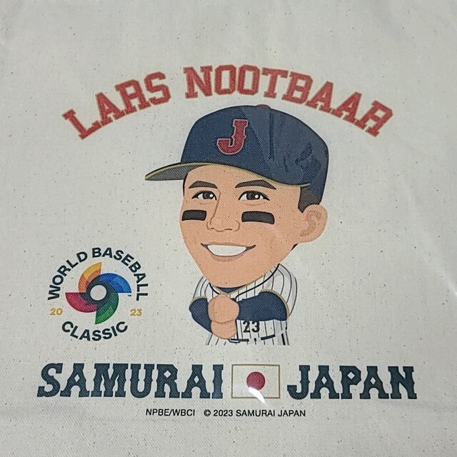 侍ジャパン　23ラーズ・ヌートバー　WBC　オフィシャルトートバッグ